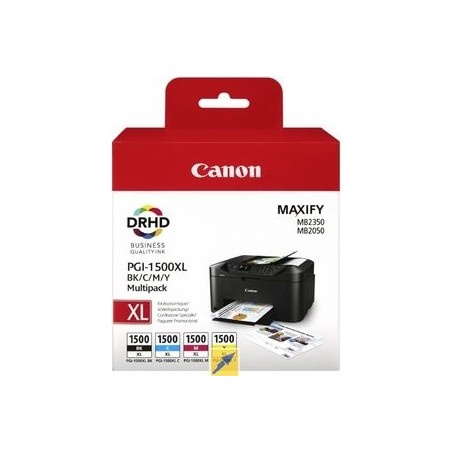 Combo-Pack  Original Canon CMYK, PGI-1500XLMULTI, pentru Maxify MB2050|MB2150|MB2350|MB2750, , (timbru verde 0.60 lei), "BS9182B