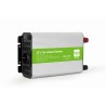 INVERTER GEMBIRD cu sinusoida simulata, Inverter auto, 1200W, Schuko x 1, USB 5V / 2.1A, baterie 10-16V, "EG-PWC1200-01", (timbr