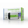 INVERTER GEMBIRD cu sinusoida simulata, Inverter auto, 1200W, Schuko x 1, USB 5V / 2.1A, baterie 10-16V, "EG-PWC1200-01", (timbr
