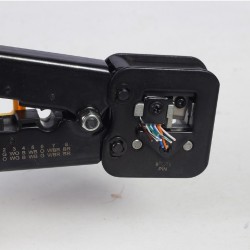 CLESTE sertizare mufe, GEMBIRD, functii: sertizare mufe, taiere cablu, compatibil pass-through conectori, "T-WC-05"