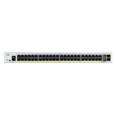 SWITCH. PoE CISCO, "Catalyst 1000"port Gigabit x 48, SFP SFP+ x 4, managed, rackabil, carcasa metalica, "C1000-48P-4X-L" (timbru