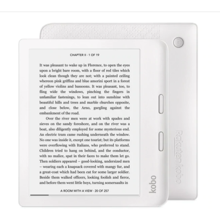 Kobo N418-KU-WH-K-EP Libra 2 e-Book Reader E Ink Carta 1200 touchscreen 7 inch 1680 xxxx 1264 White, "N418-KU-WH-K-EP" (timbru v