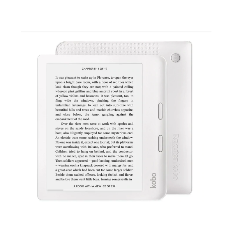 Kobo N418-KU-WH-K-EP Libra 2 e-Book Reader E Ink Carta 1200 touchscreen 7 inch 1680 xxxx 1264 White, "N418-KU-WH-K-EP" (timbru v