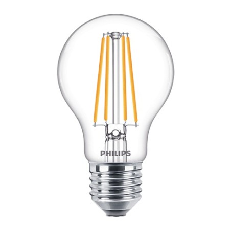 SET 3 becuri LED Philips, soclu E27, putere 8.5W, forma clasic, lumina alb calda, alimentare 220 - 240 V, "000008718699696955" (