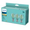 SET 3 becuri LED Philips, soclu E27, putere 8.5W, forma clasic, lumina alb calda, alimentare 220 - 240 V, "000008718699696955" (