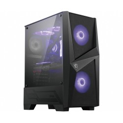 CARCASA MSI Middle Tower, ATX, "MAG FORGE 100M", fara sursa, sticla securizata, fan x 3, USB 3.2 gen 1 x 2, Jack 3.5 mm x 2, mes