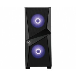 CARCASA MSI Middle Tower, ATX, "MAG FORGE 100M", fara sursa, sticla securizata, fan x 3, USB 3.2 gen 1 x 2, Jack 3.5 mm x 2, mes