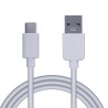 CABLU alimentare si date SPACER, pt. smartphone, USB 2.0 (T) la Type-C(T), PVC,2.1A,Retail pack, 1.8m, alb, "SPDC-TYPEC-PVC-W-1.