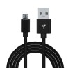 CABLU alimentare si date SPACER, pt. smartphone, USB 2.0 (T) la Micro-USB 2.0 (T), Braided,,Retail pack, 1m, black,&nbsp; "SPDC-