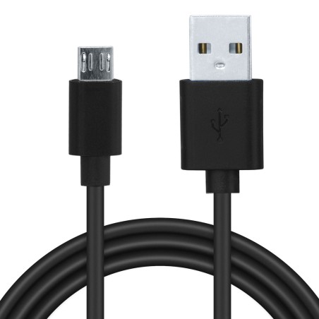 CABLU alimentare si date SPACER, pt. smartphone, USB 2.0 (T) la Micro-USB 2.0 (T), PVC, bulk, 1.8m, negru "SPDC-MICRO-PVC-BK-1.8