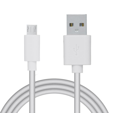 CABLU alimentare si date SPACER, pt. smartphone, USB 2.0 (T) la Micro-USB 2.0 (T), PVC, bulk, 1.8m, alb "SPDC-MICRO-PVC-W-1.8" (