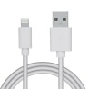 CABLU alimentare si date SPACER, pt. smartphone, USB 2.0 (T) la Lightning (T), pentru Iphone,PVC,Retail pack, 0.5m, White,&nbsp;