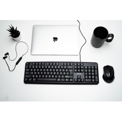 TASTATURA SPACER USB, 104 taste, anti-spill, black, "SPKB-S62"/45505855   (timbru verde 0.8 lei)
