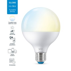 BEC smart LED Philips, soclu E27, putere 11W, forma sferic, lumina toate nuantele de alb, alimentare 220 - 240 V, "0000087186997