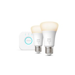 SET 2 becuri smart LED Philips, soclu E27, putere 10W, forma clasic, lumina alb, alimentare 220 - 240 V, "000008719514289116" (t