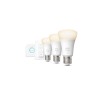 SET 3 becuri smart LED Philips, soclu E27, putere 9.5W, forma clasic, lumina alb calda, alimentare 220 - 240 V, "000008719514289