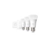SET 3 becuri smart LED Philips, soclu E27, putere 9.5W, forma clasic, lumina alb calda, alimentare 220 - 240 V, "000008719514289