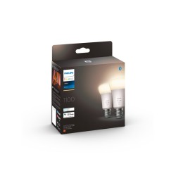 SET 2 becuri smart LED Philips, soclu E27, putere 9.5W, forma clasic, lumina alb calda, alimentare 220 - 240 V, "000008719514289
