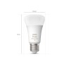 SET 2 becuri smart LED Philips, soclu E27, putere 9.5W, forma clasic, lumina toate nuantele de alb, alimentare 220 - 240 V, "000