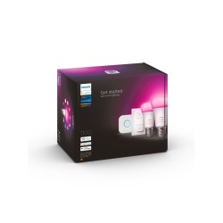 SET 2 becuri smart LED Philips, soclu E27, putere 9.5W, forma clasic, lumina toate nuantele de alb, alimentare 220 - 240 V, "000