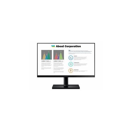 MONITOR Samsung 27 inch, home | office, IPS, Full HD (1920 x 1080), Wide, 250 cd/mp, 5 ms, HDMI | DisplayPort, "LF27T450FQRXEN" 