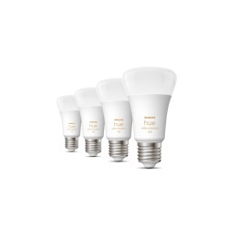 SET 4 becuri smart LED Philips, soclu E27, putere 6W, forma clasic, lumina toate nuantele de alb, alimentare 220 - 240 V, "00000