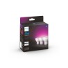 SET 3 becuri smart LED Philips, soclu GU10, putere 4.3W, forma spot, lumina multicolora, alimentare 220 - 240 V, "00000871951434