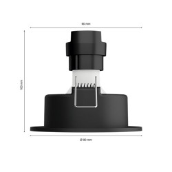 SET 3 SPOTURI incastrate smart LED Philips, soclu GU10, putere 5.7W, forma spot, lumina toate nuantele de alb, alimentare 220 - 