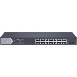 SWITCH. PoE Hikvision, port Gigabit x 24, SFP SFP x 2, rackabil, carcasa metalica, "DS-3E0526P-E/M" (timbru verde 2 lei)
