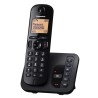 Telefon DECT, negru, 1,6" LCD display, loudspeaker CLIP, display with backlight, phonebook capacity 50 numbers, speed dial, keyp