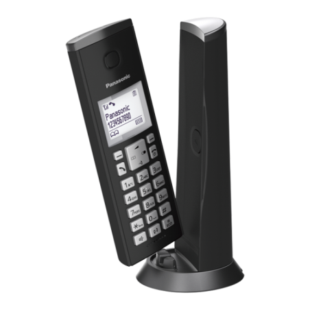 Telefon DECT, alb, 1.5" LCD,  40 Polyphonic Ringer Melodies, Nuisance Call Block (Up to 30 entries), Do Not Disturb Mode, "KX-TG