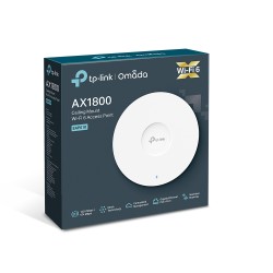 ACCESS POINT TP-LINK wireless AX1800 Mbps dual band, 1 port Gigabit, 4 antene interne, IEEE802.3at PoE, WiFi 6, montare pe tavan