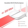 ROUTER MERCUSYS wireless  300Mbps, 1 x 10/100Mbps WAN, 3 x 10/100Mbps LAN, 3 x antene externe "MW306R" (timbru verde 0.8 lei)