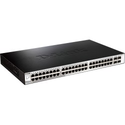 SWITCH D-LINK SMART 48 porturi Gigabit + 4 porturi Combo SFP, carcasa metalica, rackabil, "DGS-1210-52" (timbru verde 2 lei)