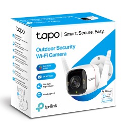 CAMERA IP Exterior TP-LINK , 2K QHD 2560x1440, IP66, dist. IR 30 m, tip lentila fixa 4 mm, 4 Mpx, RJ-45 + wireless, microfon, ca