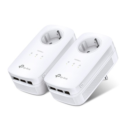 KIT ADAPTOR POWERLINE TP-LINK tehnologie AV2, AV1300, pana la 1300Mbps, 3 porturi Gigabit, priza AC, 2 buc. "TL-PA8030P KIT" (ti