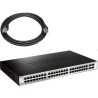 SWITCH D-LINK SMART 48 porturi Gigabit + 4 porturi Combo SFP, carcasa metalica, rackabil, "DGS-1210-52" (timbru verde 2 lei)