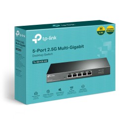 SWITCH TP-LINK  5 porturi 2.5 Gigabit. carcasa metalica "TL-SG105-M2" (timbru verde 2 lei)