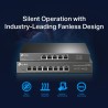 SWITCH TP-LINK  8 porturi 2.5 Gigabit. carcasa metalica "TL-SG108-M2" (timbru verde 2 lei)