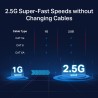 SWITCH TP-LINK  8 porturi 2.5 Gigabit. carcasa metalica "TL-SG108-M2" (timbru verde 2 lei)