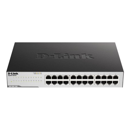 SWITCH D-LINK 24 porturi Gigabit, carcasa metal, "GO-SW-24G" (timbru verde 2 lei)