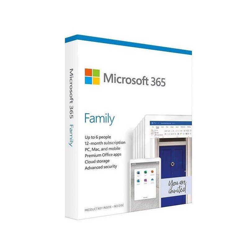 MICROSOFT 365 FAMILY/ENG P8 "6GQ-01556"