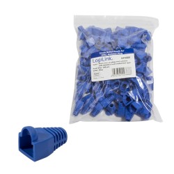 MANSON mufe RJ-45 LOGILINK pt. cablu UTP, FTP, SFTP, RJ-45 (T), plastic, 100 buc, albastru, "MP0008"