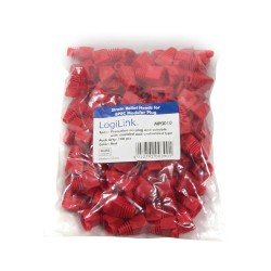 MANSON mufe RJ-45 LOGILINK pt. cablu UTP, FTP, SFTP, RJ-45 (T), plastic, 100 buc, rosu, "MP0010"