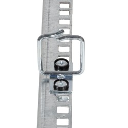 ORGANIZATOR cabluri LOGILINK, pentru montare sine laterale 19", 2 inele din otel 40x40mm, silver, "OR0001"