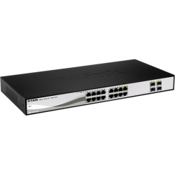 SWITCH D-LINK SMART 16 porturi Gigabit + 4 porturi combo SFP, carcasa metalica, rackabil, "DGS-1210-16" (timbru verde 2 lei)