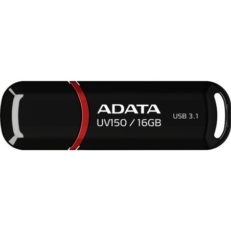 MEMORIE USB 3.2 ADATA 16 GB, cu capac, carcasa plastic, negru, "AUV150-16G-RBK" (timbru verde 0.03 lei)