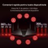 ROUTER MERCUSYS wireless 1200Mbps, 2 porturi LAN Gigabit, 1 port WAN Gigabit, Dual Band AC1200 4 x antena externa, "MR30G" (timb