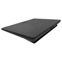 STAND COOLER MASTER notebook 17", sita metal, fan 16cm, blue LED, port USB extender, black, "NOTEPAL L2" "MNW-SWTS-14FN-R1" (tim
