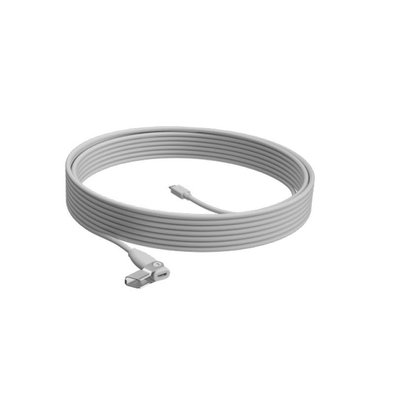 LOGITECH EXTENTION CABLE for Rally Mic Pod WHITE 10M - WW, "952-000047" (timbru verde 0.18 lei)